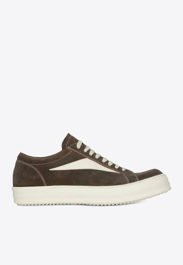 Rick Owens Vintage Low-Top Sneakers Brown RR02E1897LCSILV_10611