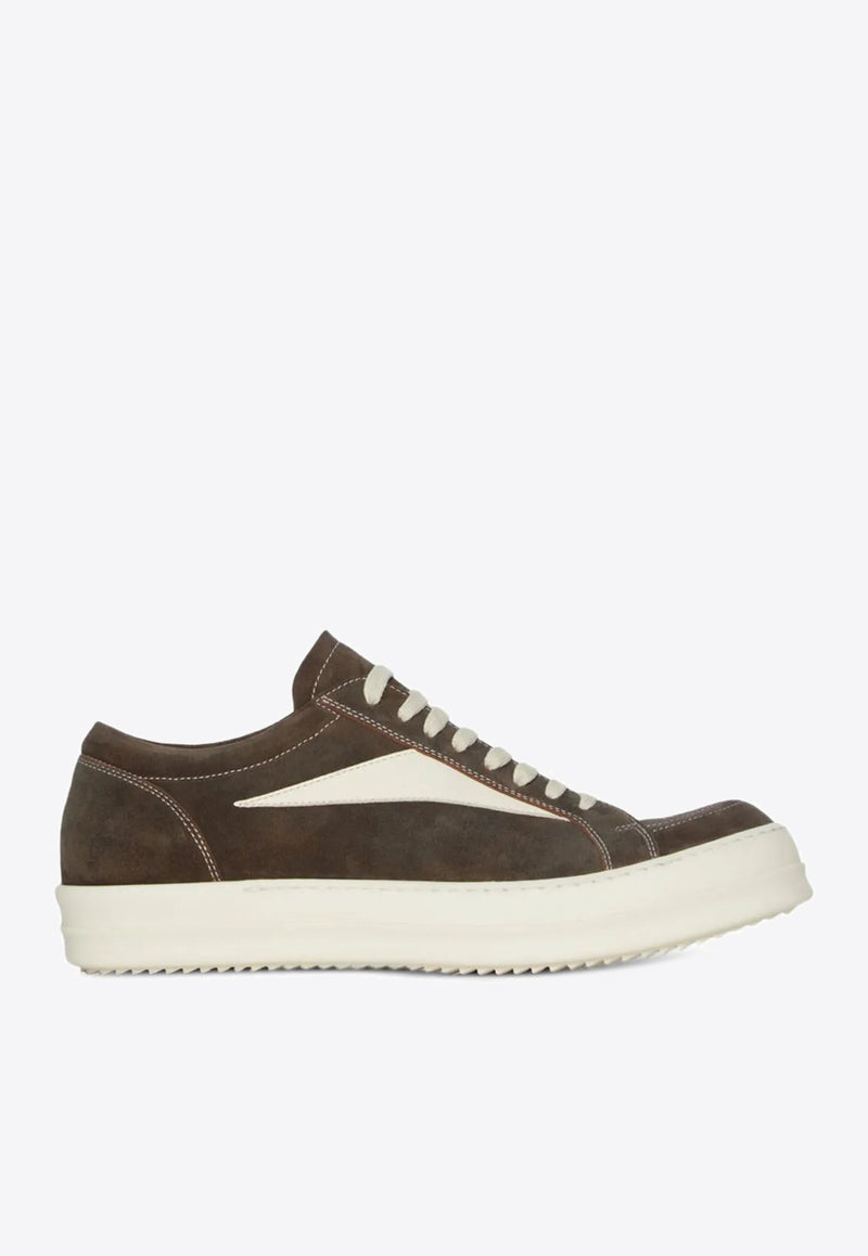 Rick Owens Vintage Low-Top Sneakers Brown RR02E1897LCSILV_10611