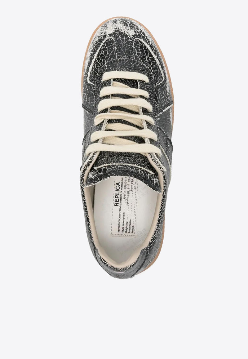 Maison Margiela Replica Distressed Sneakers Black S58WS0270P7424_H8328