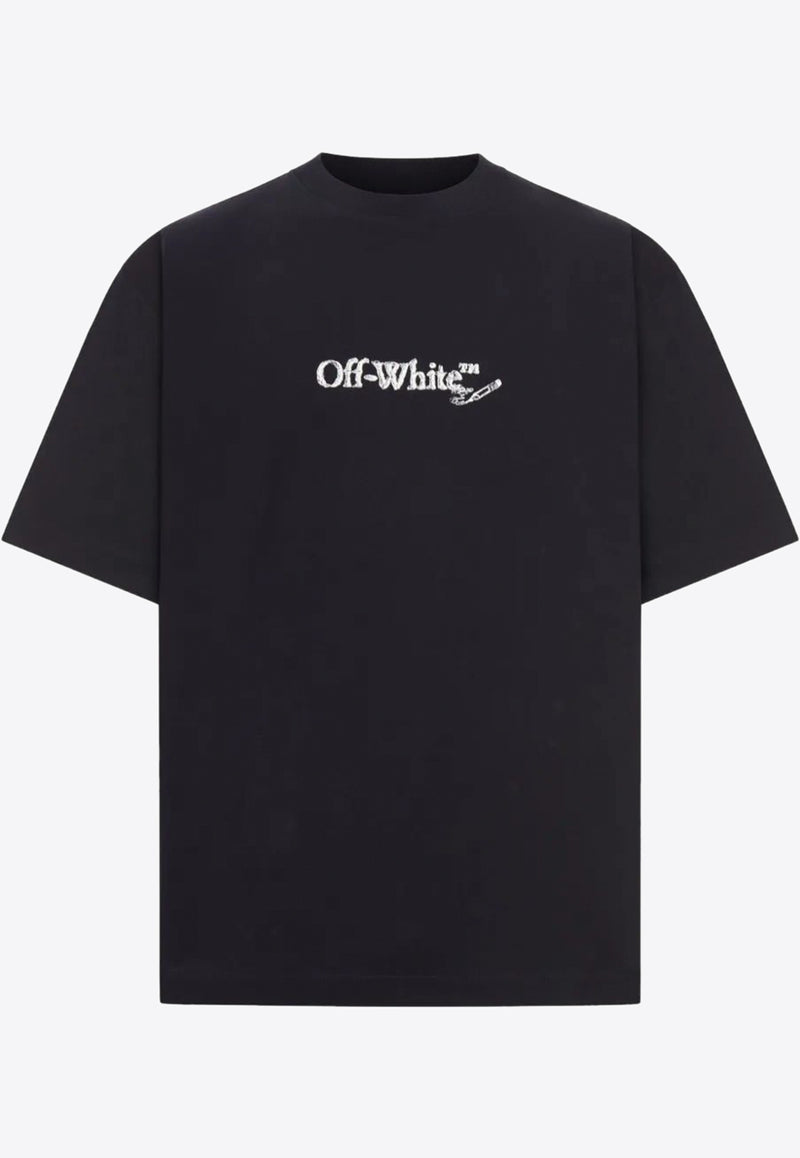 Off-White Scribble Arrow Skate T-shirt Black OMAA120F25JER00C_1001