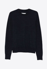 Maison Margiela Wool Crewneck Sweater Navy S50HL0041M13098_511M