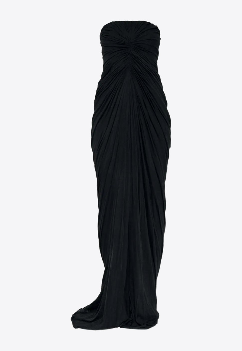 Rick Owens Radiance Bustier Draped Gown Black RP02E4513UC_09
