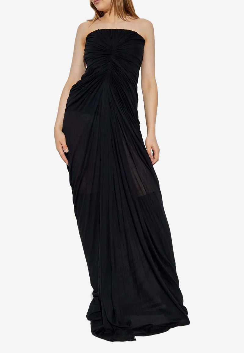 Rick Owens Radiance Bustier Draped Gown Black RP02E4513UC_09