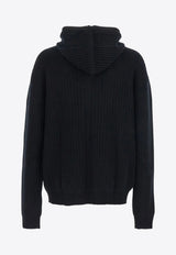 Rick Owens Zip-Up Wool Cardigan Black RU02E1647KWV_09