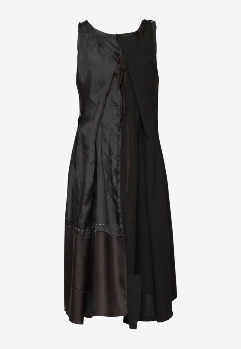 Maison Margiela Anonymity of The Lining Asymmetrical Wool Dress Black S51DD0042MTN092_900