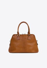 Maison Margiela Medium 5AC Loved to Death Leather Top Handle Bag  Cognac SB1WG0074P8565_T2287