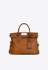 Maison Margiela Medium 5AC Loved to Death Leather Top Handle Bag  Cognac SB1WG0074P8565_T2287