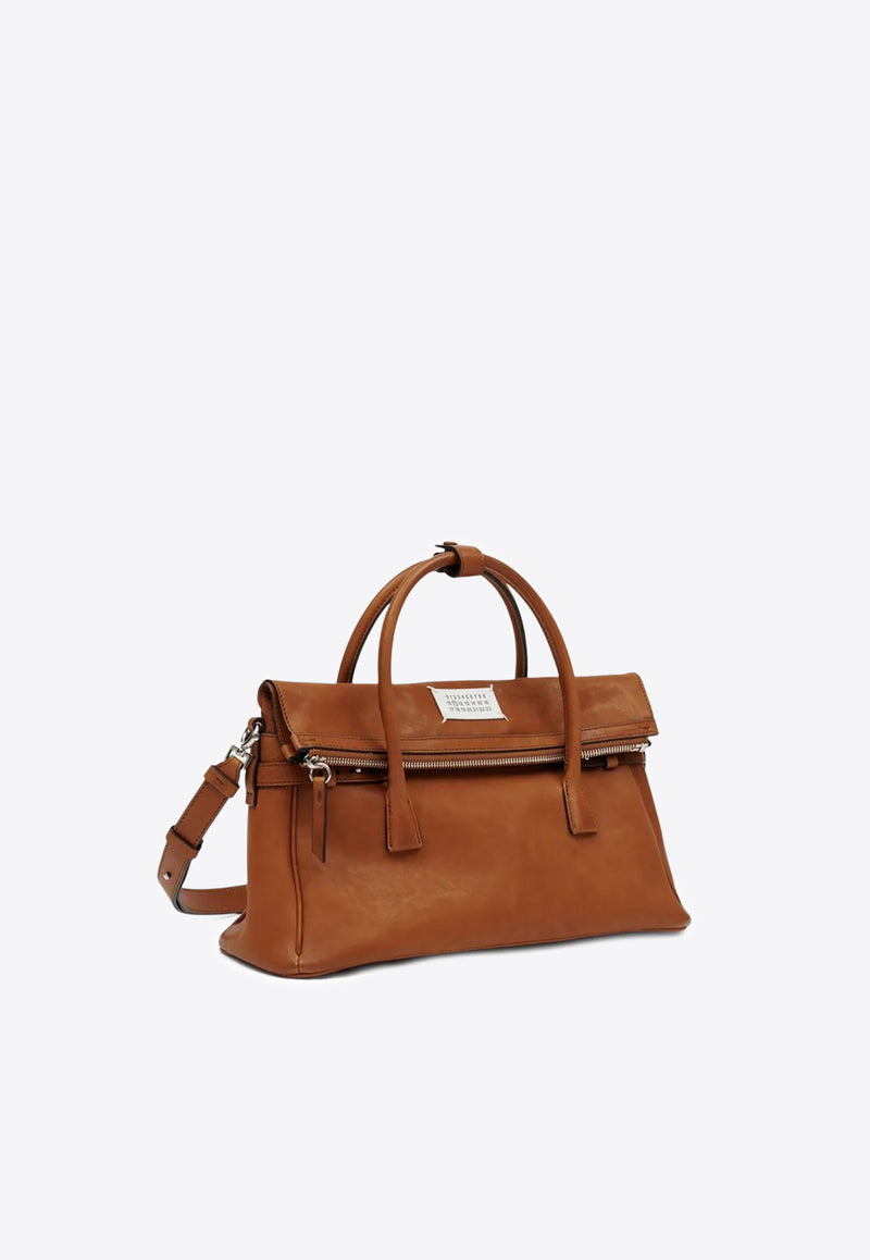 Maison Margiela 5AC Classique Leather Top Handle Bag Cognac SB1WD0056P8565_T2287