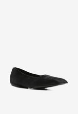 Rick Owens Calf Hair Square-Toe Flats Black RP02E4860LHL_09
