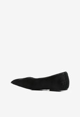 Rick Owens Calf Hair Square-Toe Flats Black RP02E4860LHL_09