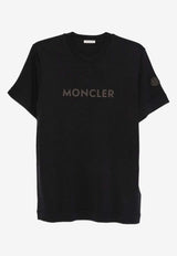 Moncler Logo Crewneck T-shirt Navy K20918C0002889B2Q_742