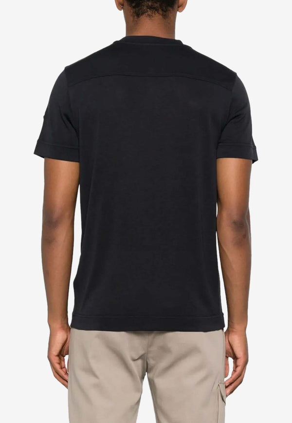 Moncler Logo Crewneck T-shirt Navy K20918C0002889B2Q_742