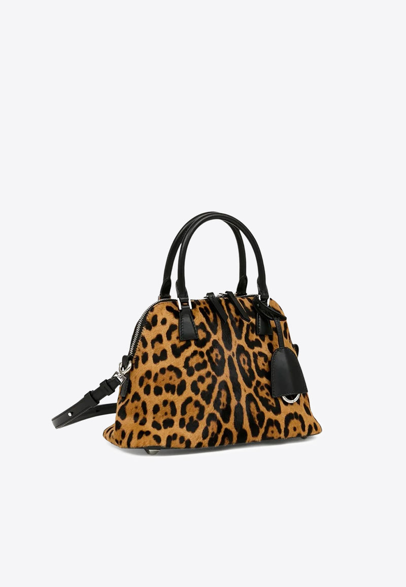 Maison Margiela Mini 5AC Leopard Print Top Handle Bag Brown SB1WG0075P8316_HA923