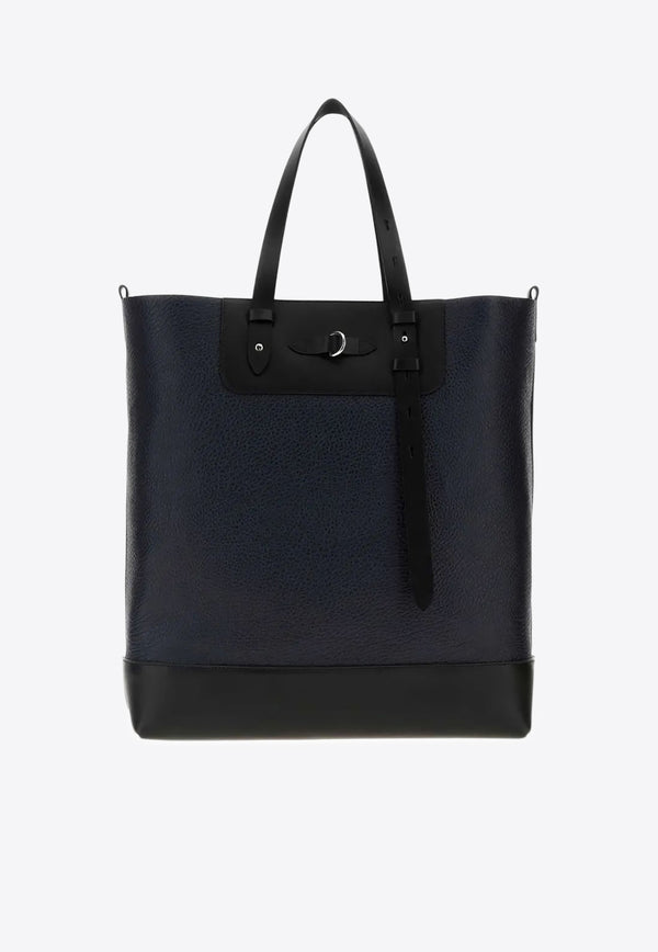 Maison Margiela Vertical Leather Tote Bag Midnight Blue SB1WC0024P8611_HB306