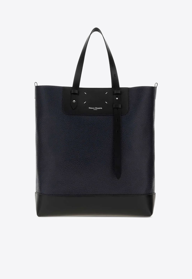 Maison Margiela Vertical Leather Tote Bag Midnight Blue SB1WC0024P8611_HB306