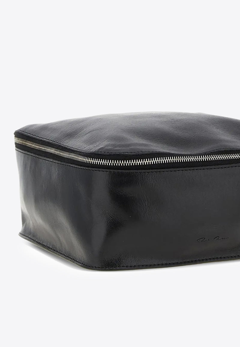 Rick Owens Leather Make-Up Bag Black RR02E1414LGW_09