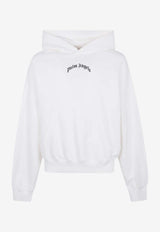 Palm Angels Curved Logo Hooded Sweatshirt Off-white PMBB17EF25FLE004_0310