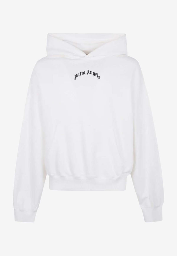 Palm Angels Curved Logo Hooded Sweatshirt Off-white PMBB17EF25FLE004_0310