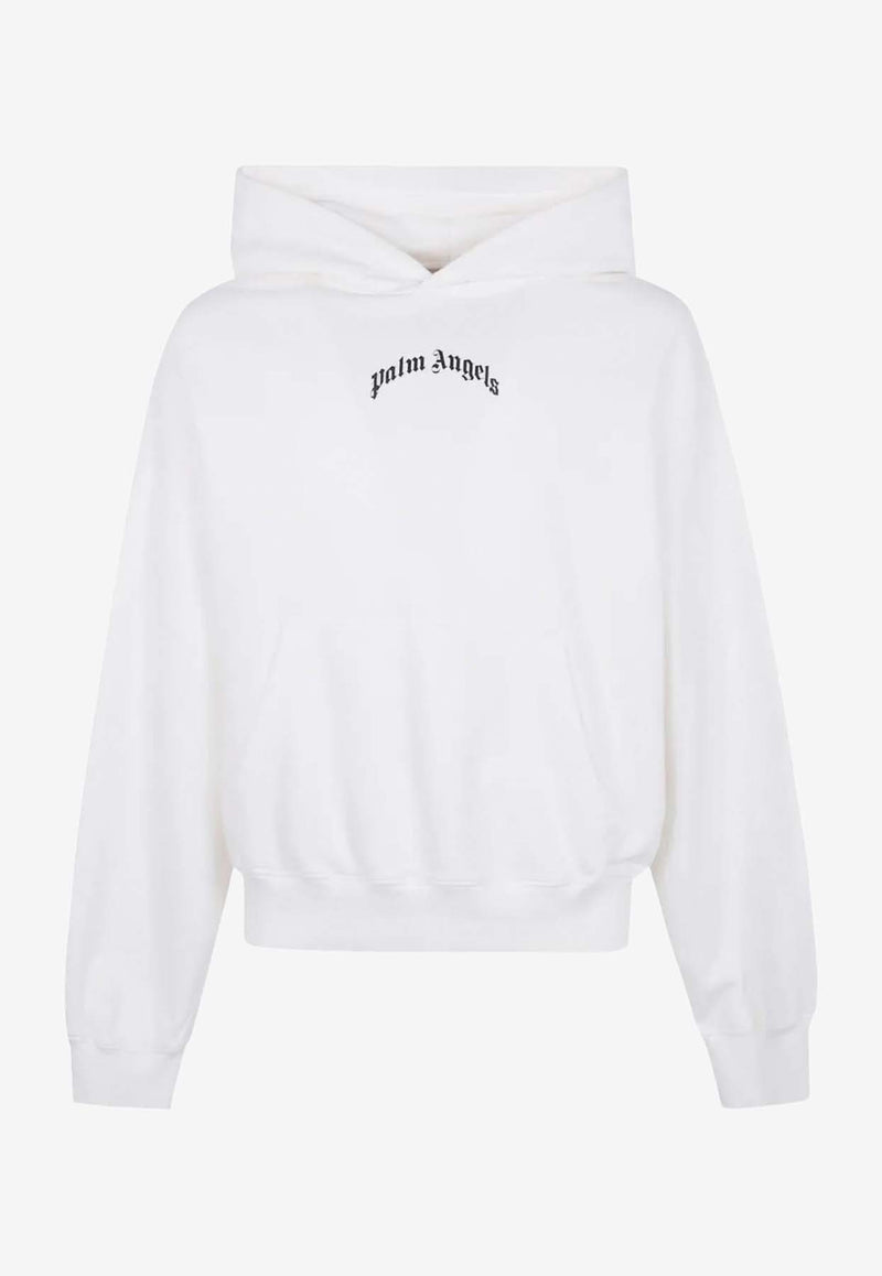 Palm Angels Curved Logo Hooded Sweatshirt Off-white PMBB17EF25FLE004_0310