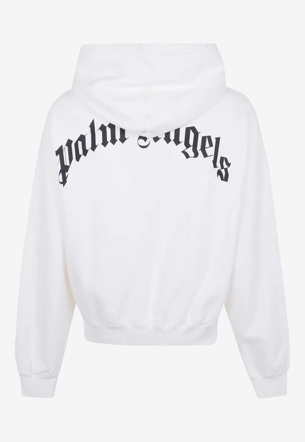 Palm Angels Curved Logo Hooded Sweatshirt Off-white PMBB17EF25FLE004_0310