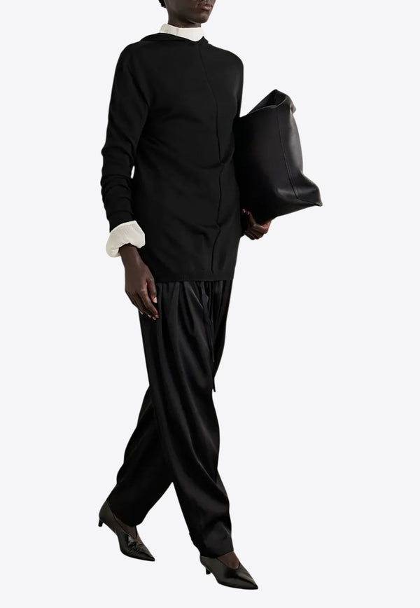 Rick Owens Hooded Wool Sweater Black RP02E4613M_09