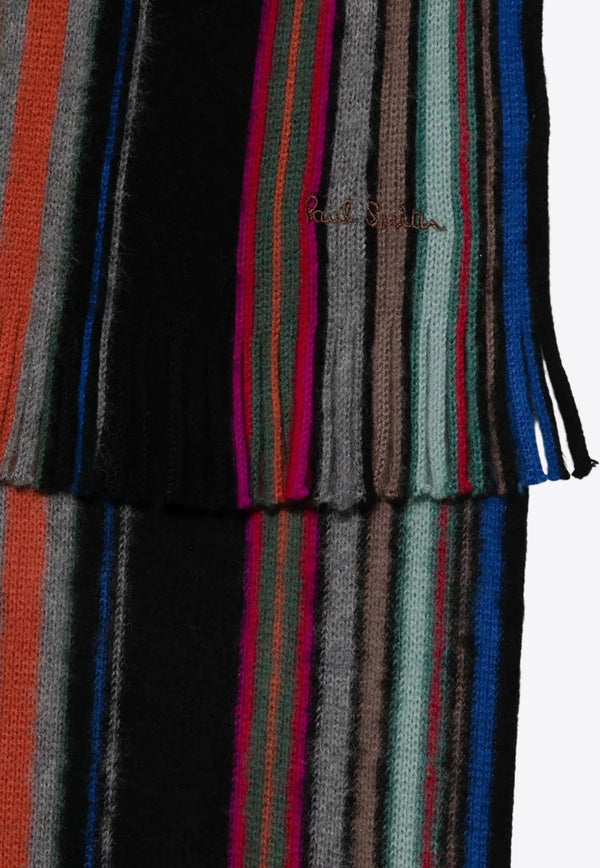 Paul Smith Striped Wool Scarf Multicolor M1A151FT644_79