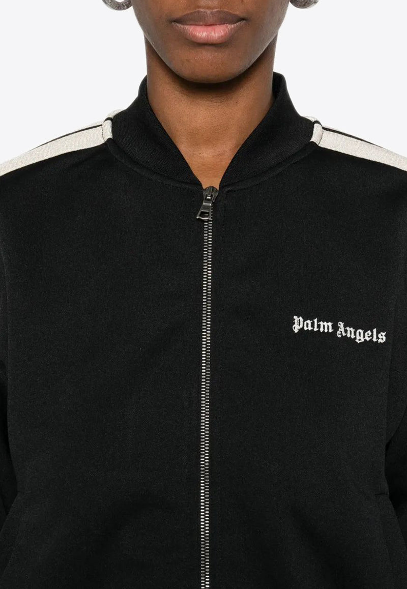 Palm Angels Logo Track Bomber Jacket Black PWBD050C99FAB002_1003