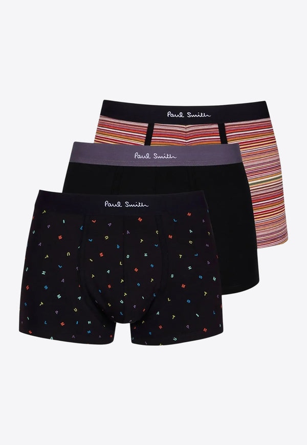 Paul Smith Signature Stripes Boxer Briefs - Set of 3 Multicolor M1A914T3PK78_1A
