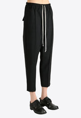 Rick Owens Astaires Drawstring Cropped Pants Black RP02E4303WGP_09