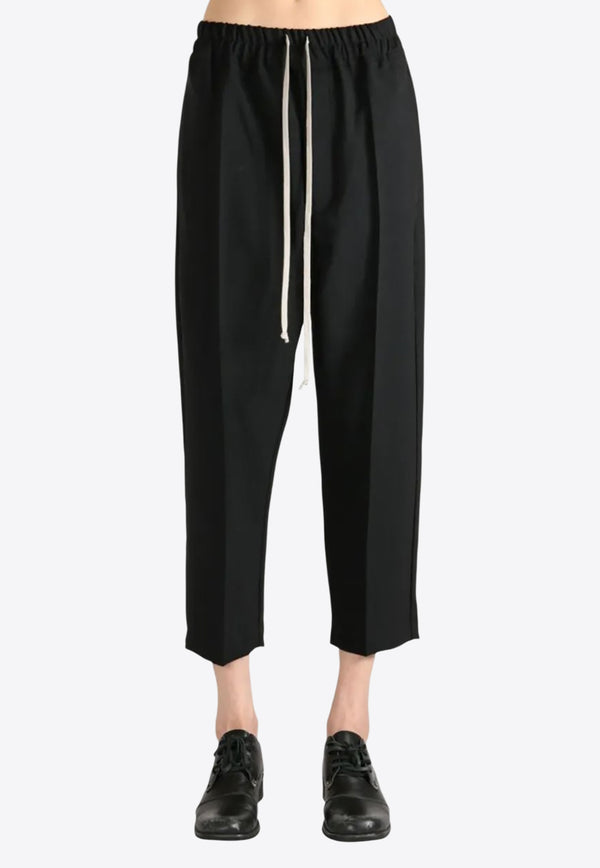 Rick Owens Astaires Drawstring Cropped Pants Black RP02E4303WGP_09