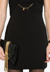Elisabetta Franchi Chain Embellished Mini Dress Black AB80856E2_110