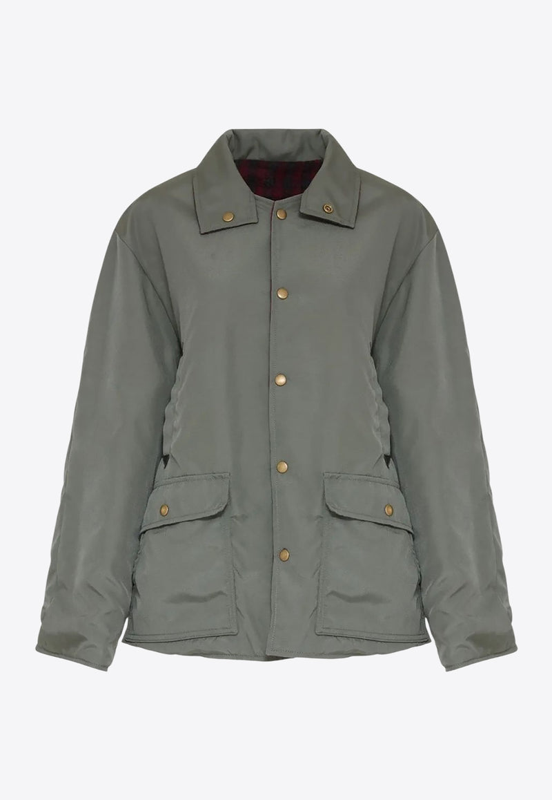 Maison Margiela Reversible Oversized Jacket Green S51AM0506MTN088_703