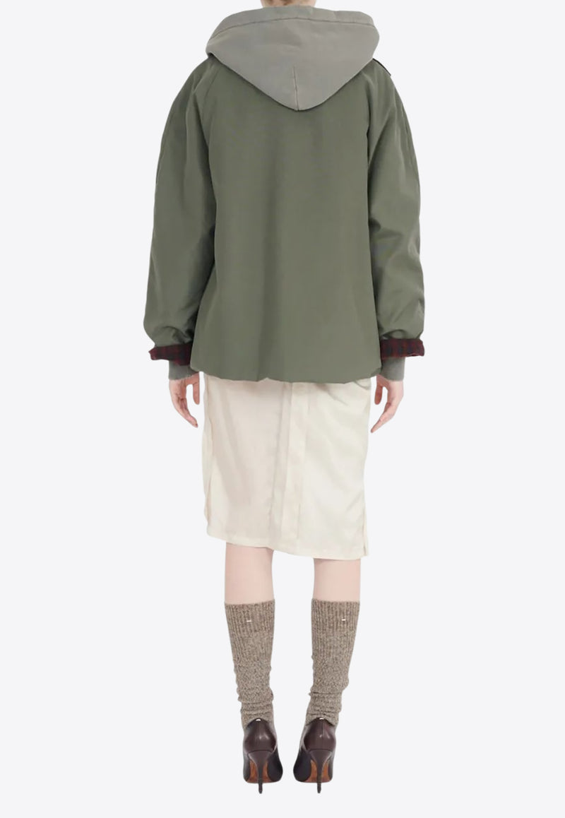 Maison Margiela Reversible Oversized Jacket Green S51AM0506MTN088_703