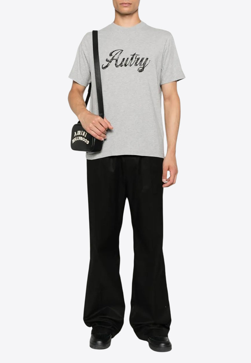 Autry Script Logo Print T-shirt Gray TSPMI5CD_D