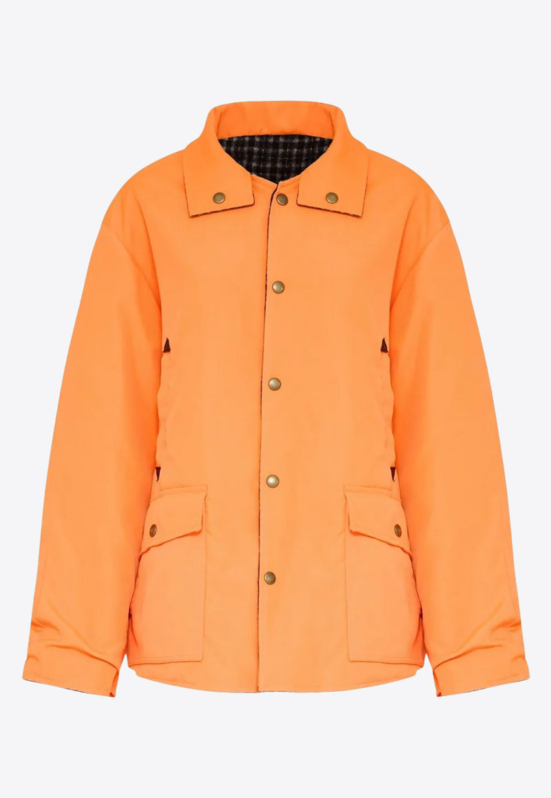 Maison Margiela Reversible Oversized Jacket Orange S51AM0506MTN090_912