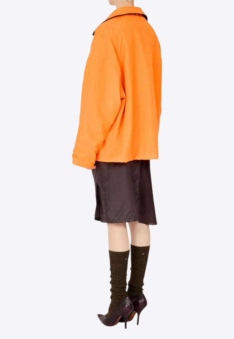 Maison Margiela Reversible Oversized Jacket Orange S51AM0506MTN090_912