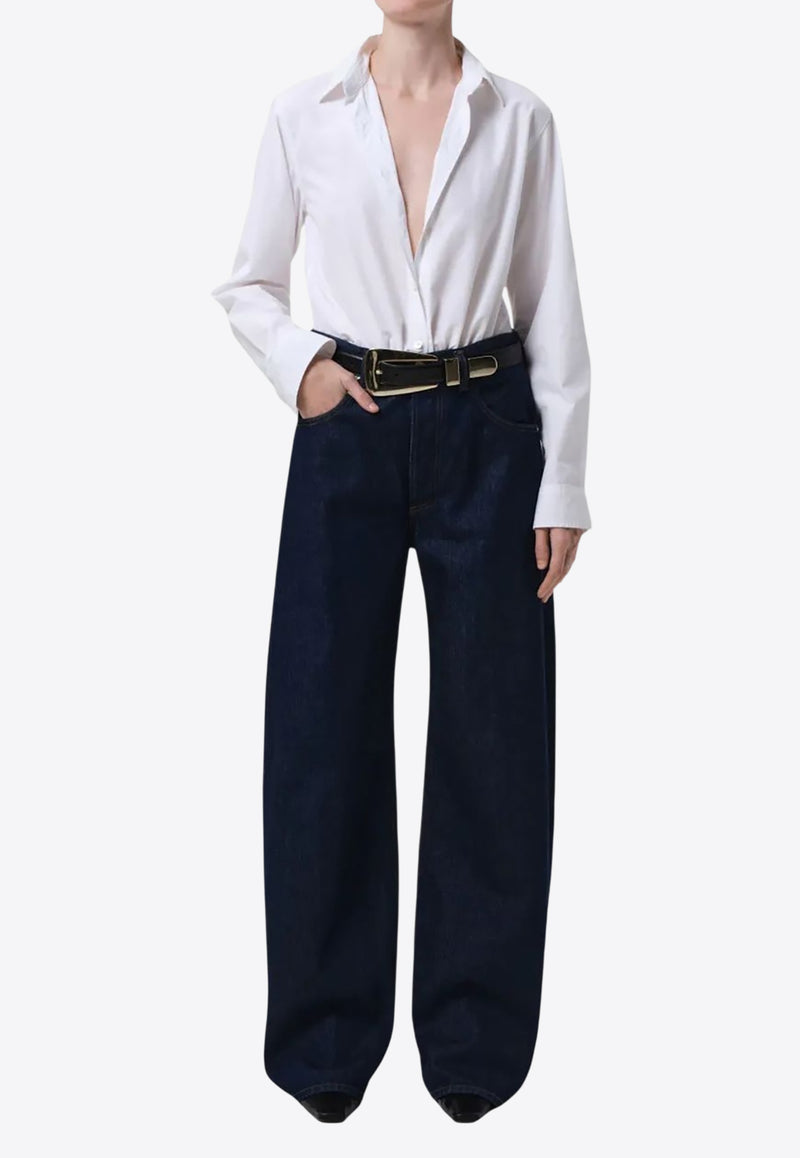 Citizens of Humanity Ayla Straight-Leg Jeans Navy 2053B1810_amher