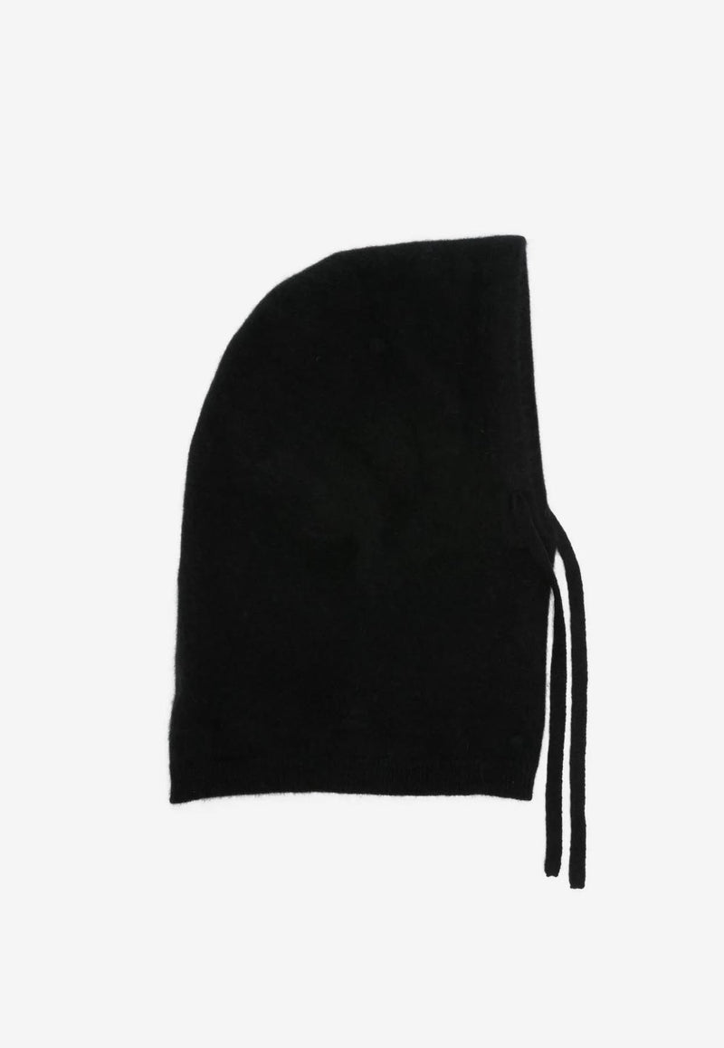 P.A.R.O.S.H Brushed-Effect Balaclava with Drawstring Black D000543LACOON_013