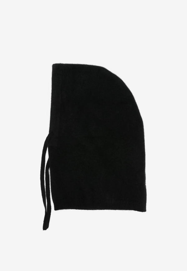 P.A.R.O.S.H Brushed-Effect Balaclava with Drawstring Black D000543LACOON_013