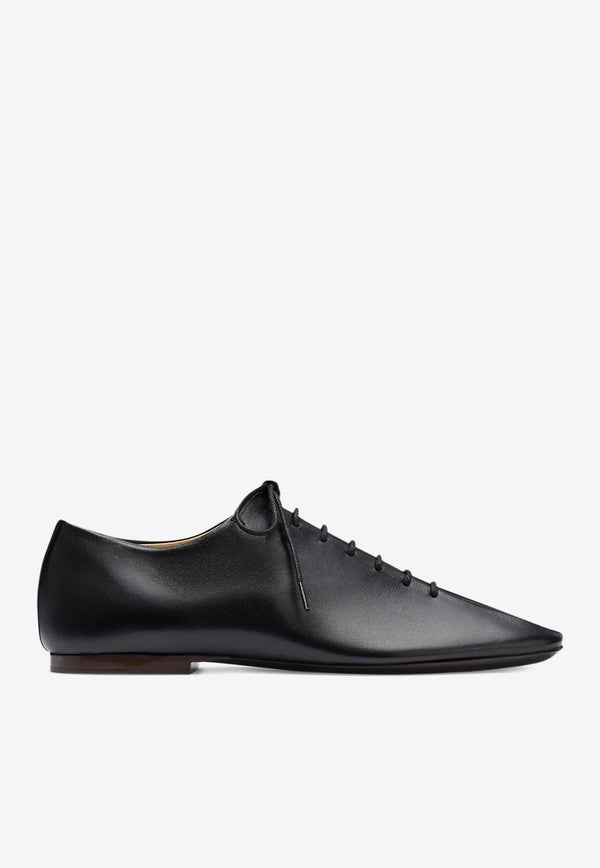 Lemaire Souris Leather Derby Shoes Black FO0245LL0023_BK999