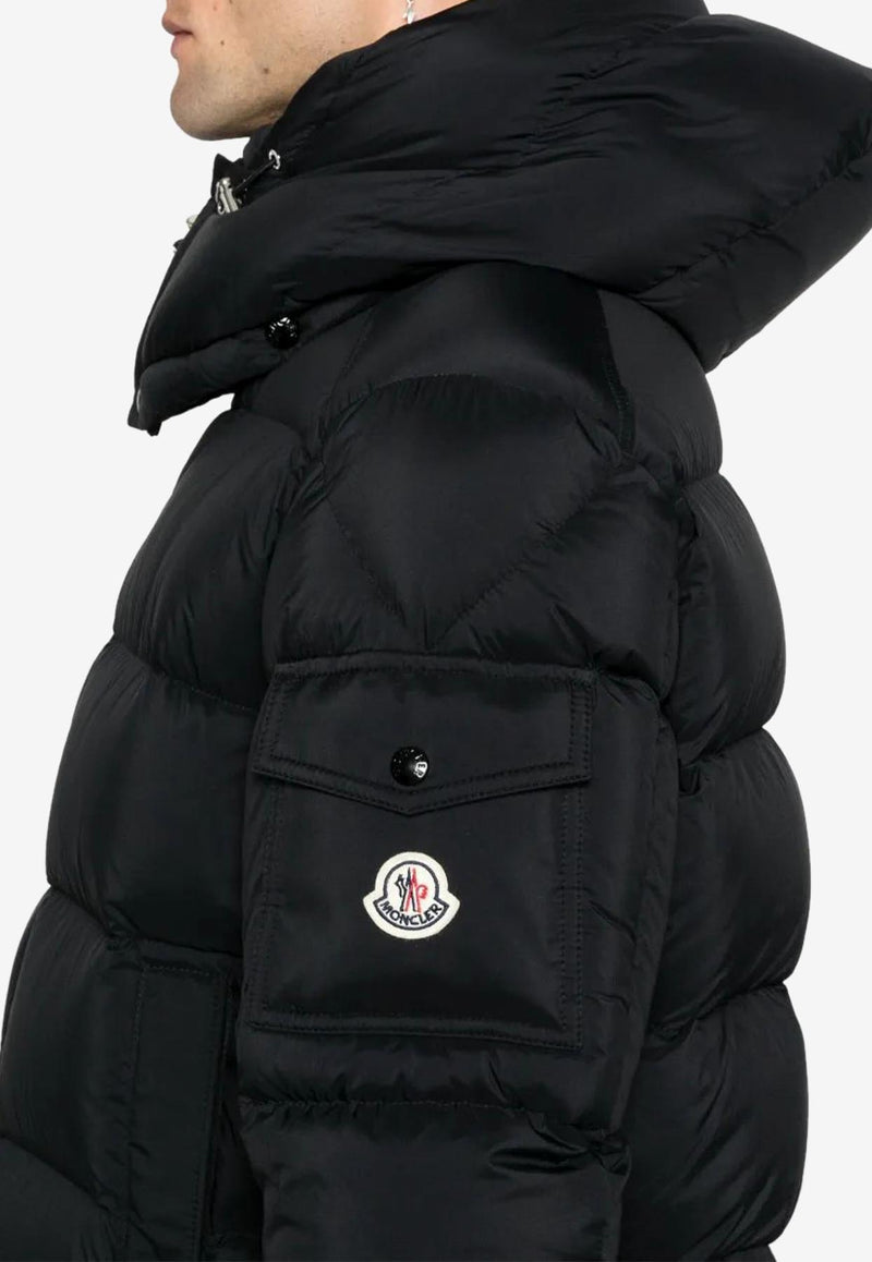 Moncler Maya 70 Hooded Short Down Jacket Black K20911A0020553333_999