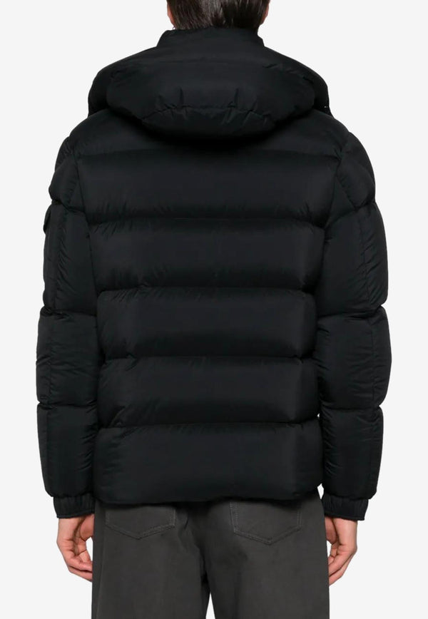Moncler Maya 70 Hooded Short Down Jacket Black K20911A0020553333_999
