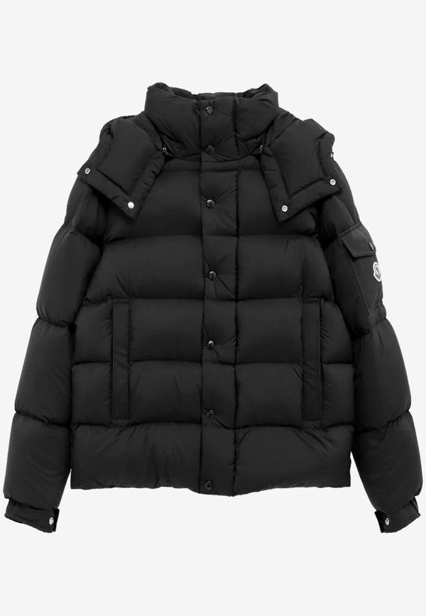 Moncler Maya 70 Hooded Short Down Jacket Black K20911A0020553333_999