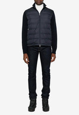 Moncler Padded Zip-Up Cardigan Navy K20919B00003M1367_776