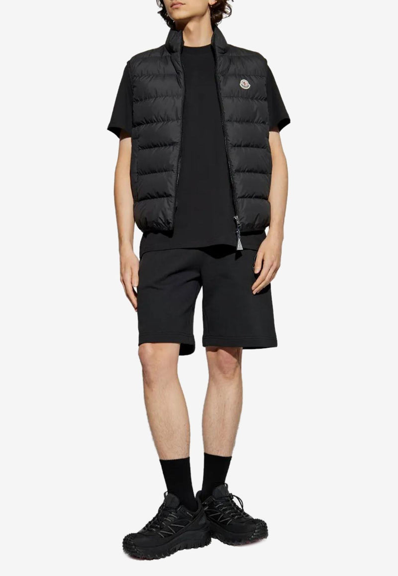 Moncler Logo Print Crewneck T-shirt Charcoal K20918C0001389AJS_998