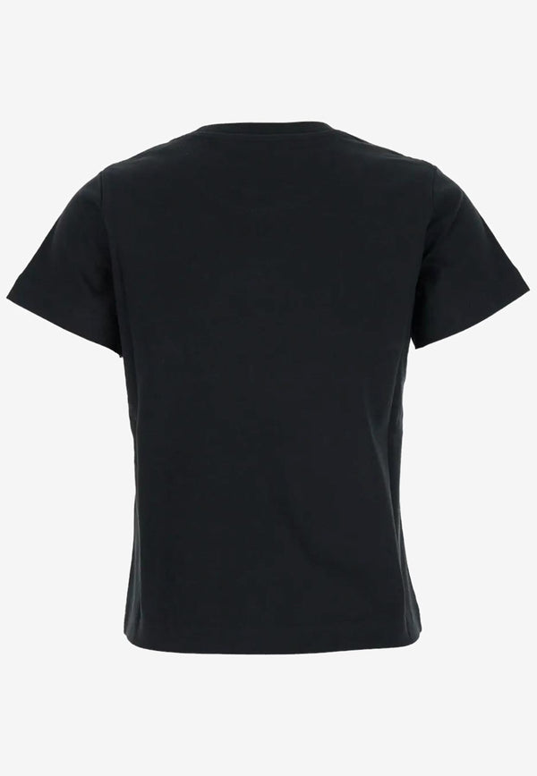 Moncler Embroidered Heart Logo T-shirt Charcoal K20938C0000989AJS_998