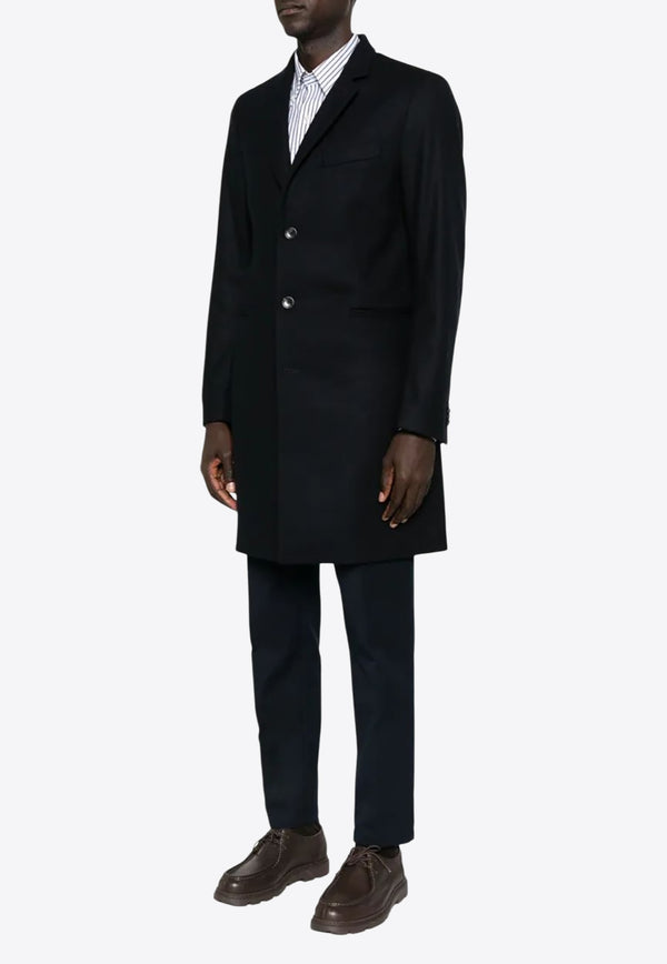Paul Smith Essential Wool Blend Coat Navy M2R597TT21059_49