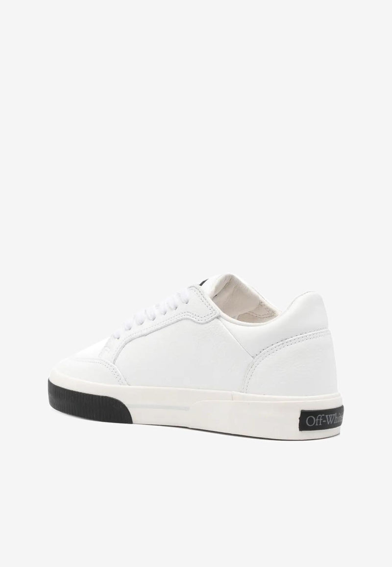 Off-White Vulcanized Leather Low-Top Sneakers White OWIA288C99LEA002_0110