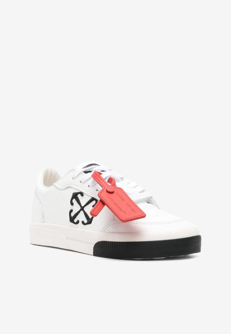 Off-White Vulcanized Leather Low-Top Sneakers White OWIA288C99LEA002_0110
