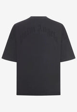 Palm Angels Curved Logo Oversized T-shirt Black PMAA10HF25JER001_1310
